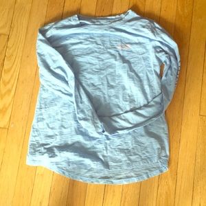 Blue long sleeve top